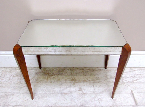 VINTAGE FRENCH MIRRORED COFFEE TABLE